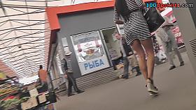 Unrepeatable upskirt collection of hot brunette girl