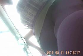 29th Upskirt2011 - SORRY, thick grey pantyhose