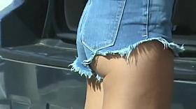 Candid Ass in short tight shorts 8