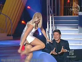 TV show strip tease, glorious ass, upskirt gown video