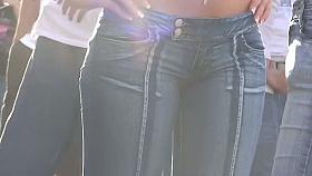 Slutty teen chicks with sexy candid butts