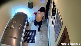 Beautiful Brunette On Voyeur Hidden Cam