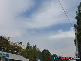 Upskirt panty of delightsome hottie