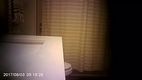 Sister Spycam Caught Pissing And Showering After Pool