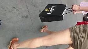 Amateur voyeur video of hot cheerleaders wearing sexy short outfits