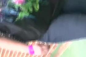 Fat ass in black tights