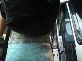 voyeur on bus station