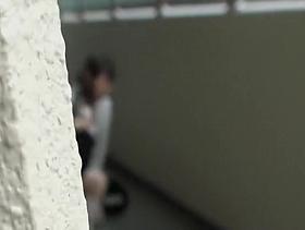 Noisy petite angel getting fully exposed during fast sharking attack