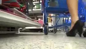 quick upskirt in the market