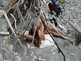 Nudist blowjob and cock riding