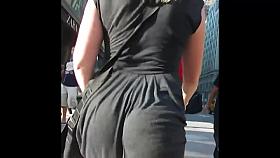 Sexy Black Dress Jiggle Booty
