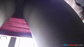 Upskirt amature video captured in the trolleybus