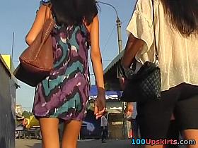 White pantie upskirts made inadvertently