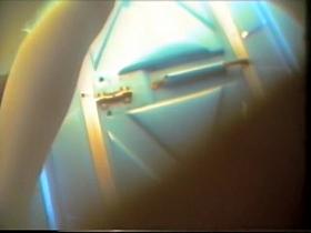 Girl in white pantyhose nasty pissing on toilet action