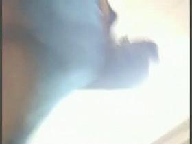 Asian cutie makes upskirt magic in a shoe store