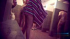 Hidden cameras in public pool showers 1007