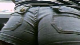 DEEP Wedgie Latina Ass Cheeks Up Close