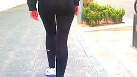 Milf leggins transparent part2