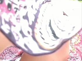 Amazing peach with no panties shaking her ass outside