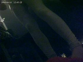 Leggy gal got with her pants down on the change room spy cam