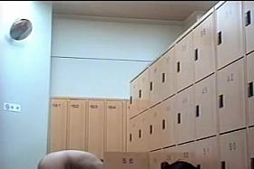 Asian cutie with small tits and bushy pussy on the spy cam