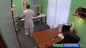 Hidden cameras catch female patient using massage tool for an agonorgasmos