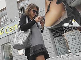 Cutie in hawt high heels darksome up petticoat