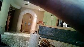 Sauna shower voyeur mixed naked