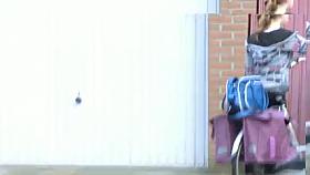 Spying on teens from window