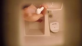 Hairy Asian Showering Spycam