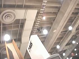 Quick upskirt videos of asses in thongs on an expo