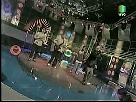 Upskirt fan voyeur video on a latino rap concert