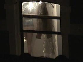 Window voyeur chubby girl