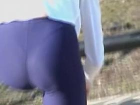 Candid public ass exposed as the babe bends over in street 08zf