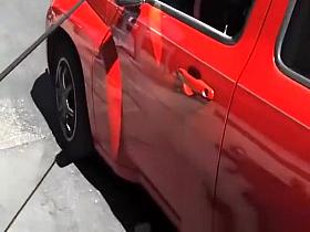 Redhead thong exposed