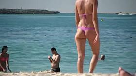 Russian cutie on beach