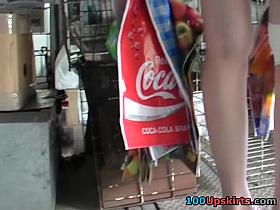 Cute pink full-back panty up the petticoat