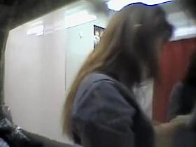 Women trying new lingerie