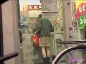 Exchange office turned into a kinky skirt sharking