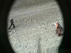 Couple caught fucking in the beach