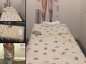 Soft cuddly Asian babe gets a voyeur erotic massage