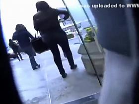 Hot girls around the supermarket