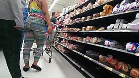 Colorful spandex booty