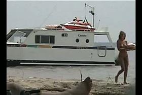 Hot video of several scenes from a nudist beach