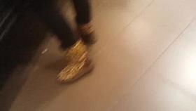 Candid spy supermarket blonde with tight ass