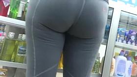 Leggins Gris Rico Culo Marcadito