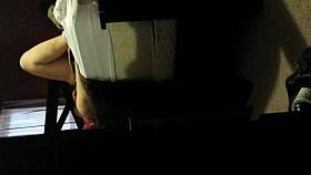 spycam teen mom rub clit to moaning shaking orgasm