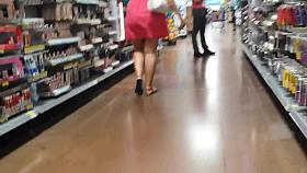 Hips hidden in dress