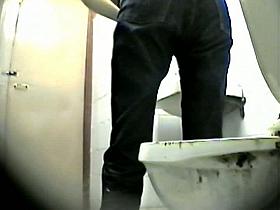 Beautiful pissing movie of some babes in the toilet