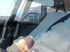 Car Jacking montage with women watching